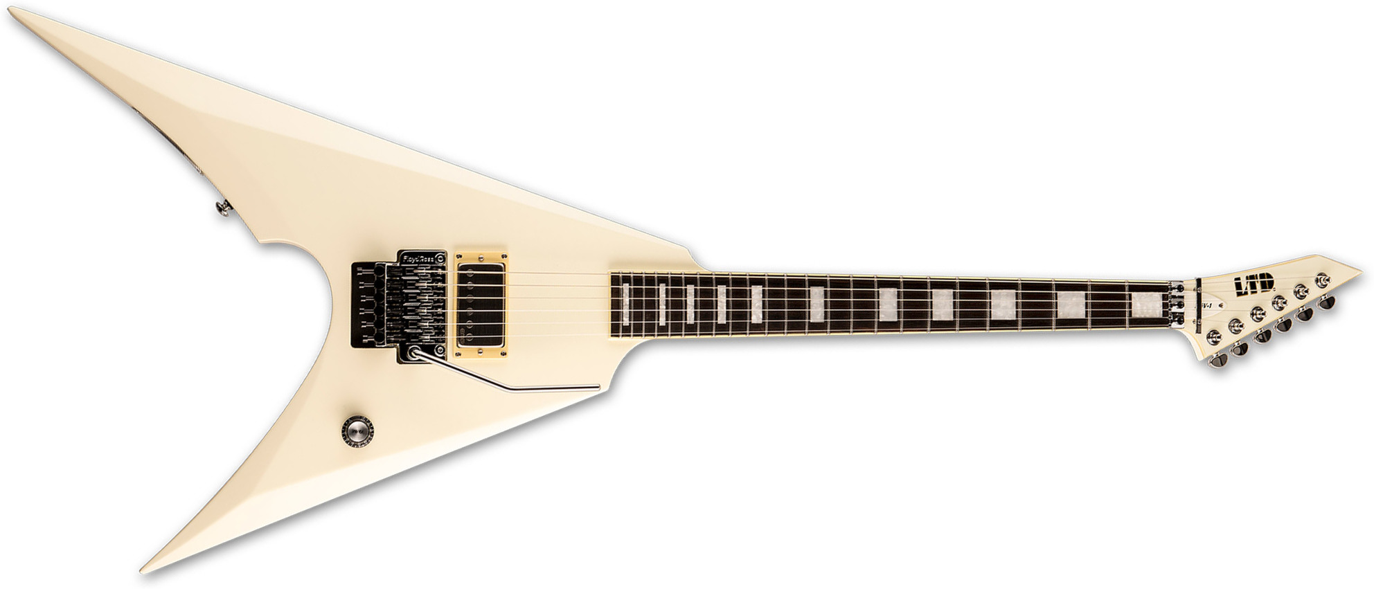 Ltd Mike Schleibaum Msv-1 Signature 1h Emg Fr Eb - Olympic White - Signature electric guitar - Main picture