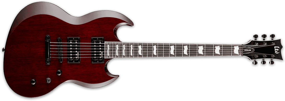 Ltd Viper-256 - See Thru Black Cherry - Double cut electric guitar - Main picture