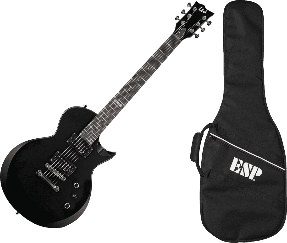 Ltd Ec-10 Kit Pack +marshall Mg10g +magnetune +x2002-3m +polylock Black - Black - Electric guitar set - Variation 1