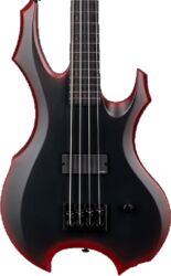Solid body electric bass Ltd Orion Fred Leclercq Signature - Black Red Burst Satin