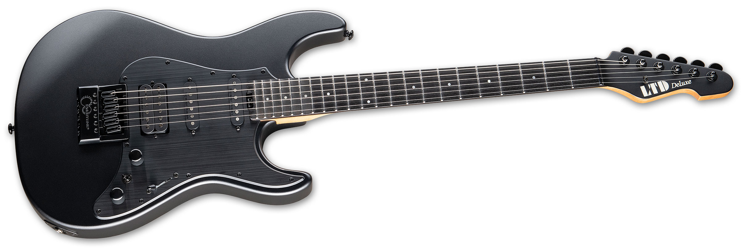 Ltd Sn-1000 Evertune Hss Seymour Duncan Ht Eb - Charcoal Metallic Satin - Str shape electric guitar - Variation 1