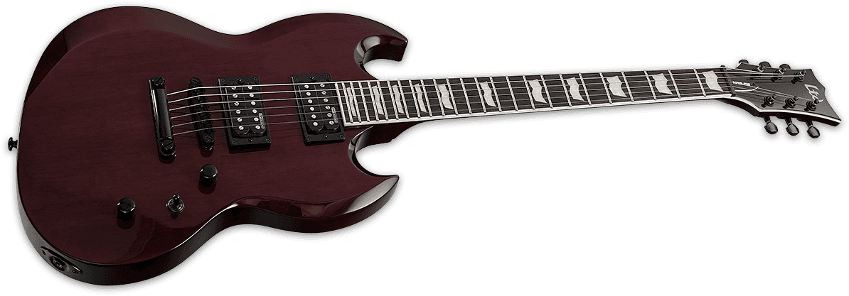 Ltd Viper-256 - See Thru Black Cherry - Double cut electric guitar - Variation 2