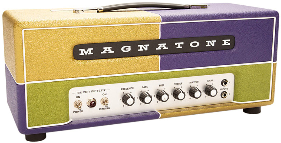Magnatone Super Fifty-nine M-80 Head 45w El34 Mardi Gras - Electric guitar amp head - Main picture