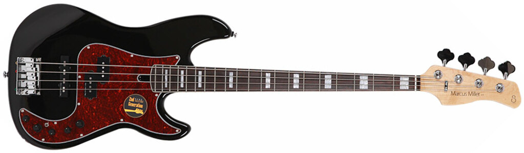 Marcus Miller P7 Alder 4-string 2nd Generation Eb Sans Housse - Black - Solid body electric bass - Main picture