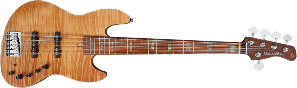 Marcus Miller V10 Swamp Ash 5st 2nd Generation Mn Sans Housse - Natural - Solid body electric bass - Main picture
