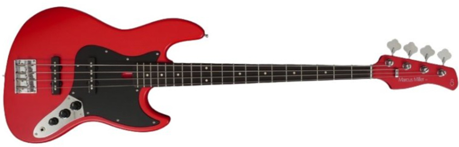 Marcus Miller V3 4st 2nd Generation Active Rw Sans Housse - Red Satin - Solid body electric bass - Main picture