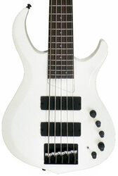 Solid body electric bass Marcus miller M2 5ST WHP (RW) - White pearl