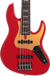Solid body electric bass Marcus miller V5 24 Fret 5ST - Dakota red