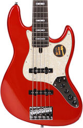 Solid body electric bass Marcus miller V7 Alder 5ST 2nd Gen (No Bag) - Bright metallic red