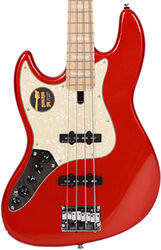 Solid body electric bass Marcus miller V7 Swamp Ash 4ST 2nd Gen Left Hand (No Bag) - Bright metallic red