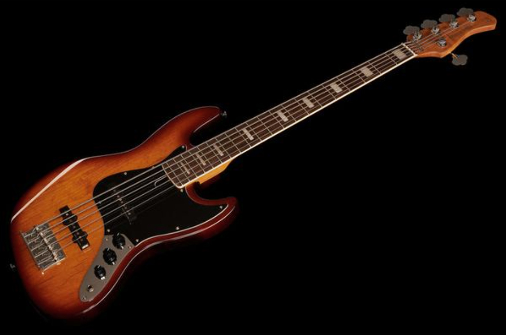 Marcus Miller V5r 5st 5c Rw - Tobacco Sunburst - Solid body electric bass - Variation 1