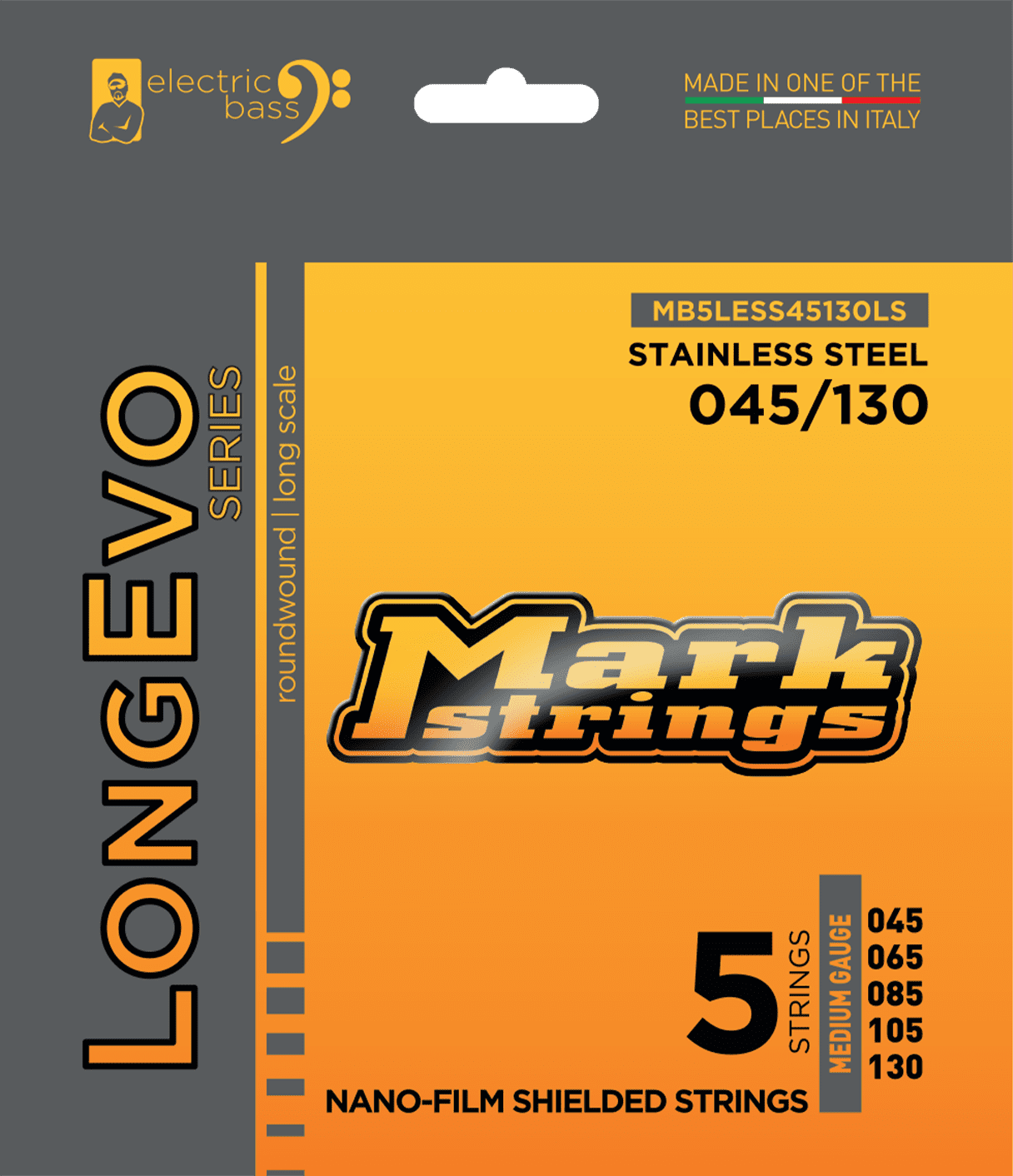 Markbass Longevo Series 045-130 Stainless Steel - Electric bass strings - Main picture