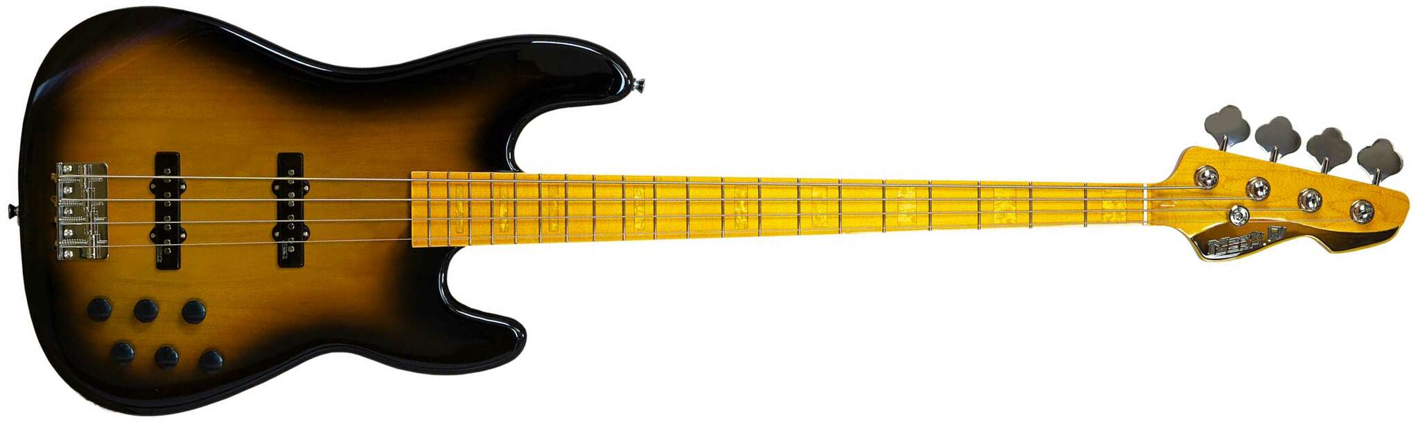 Markbass Mb Gv 4 Gloxy Val Cr Mp Active Mn - Tobacco Sunburst - Solid body electric bass - Main picture
