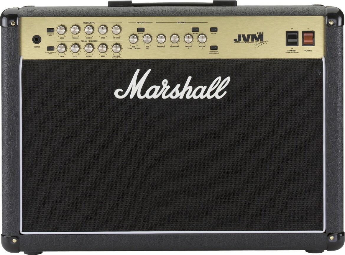 Marshall Jvm210c 100w 2x12 Black - Electric guitar combo amp - Main picture