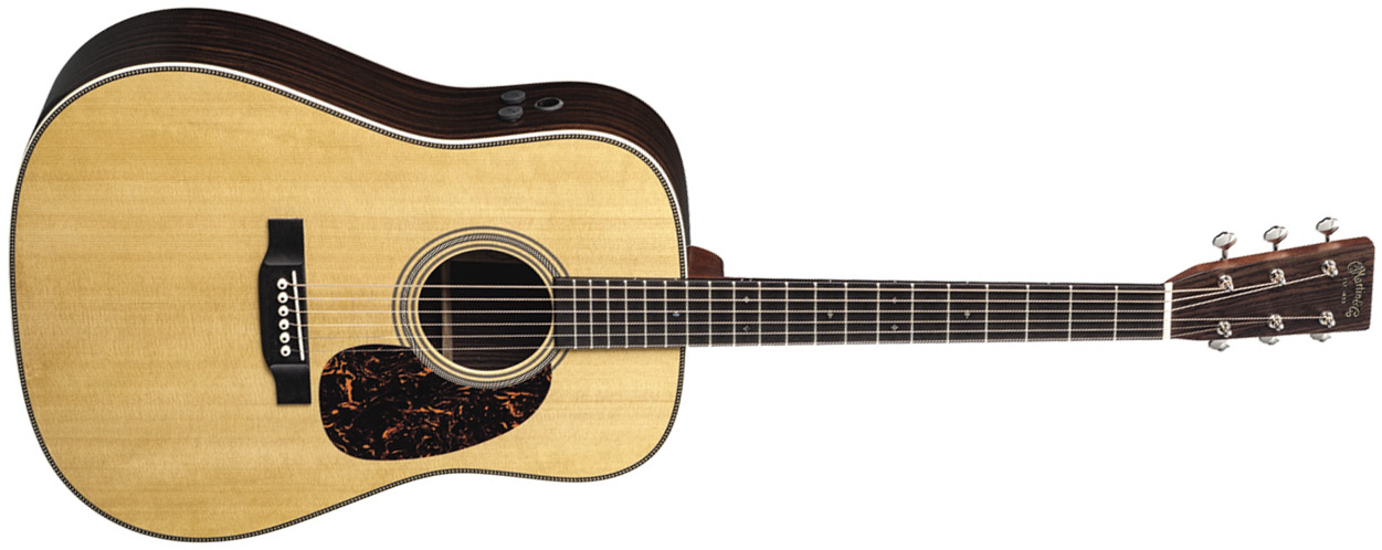 Martin Hd-28e Standard Re-imagined Dreadnought Epicea Palissandre Eb - Natural Aging Toner - Electro acoustic guitar - Main picture