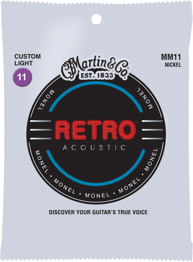 Martin Mm11 Retro Monel Acoustic Guitar 6c 11-52 - Acoustic guitar strings - Main picture