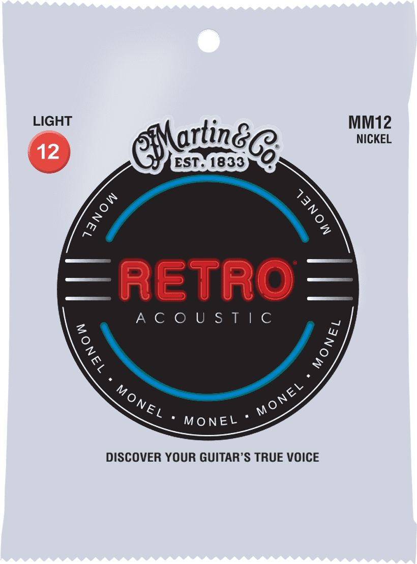 Martin Mm12 Retro Monel Acoustic Guitar 6c 12-54 - Acoustic guitar strings - Main picture