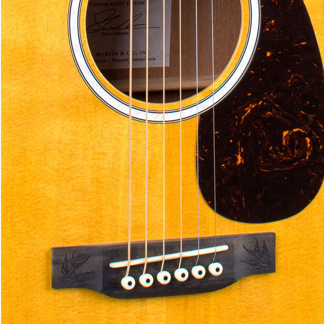 Martin Shawn Mendes 000jr-10e Signature Epicea Sapele Eb - Natural Satin - Travel acoustic guitar - Variation 3