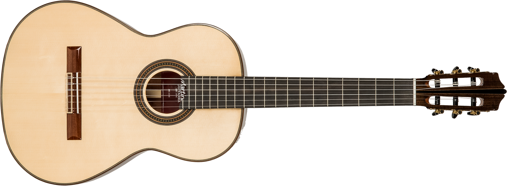 Martinez Mcg 128s Standard 4/4 Epicea Palissandre Eb +etui - Natural - Classical guitar 4/4 size - Main picture