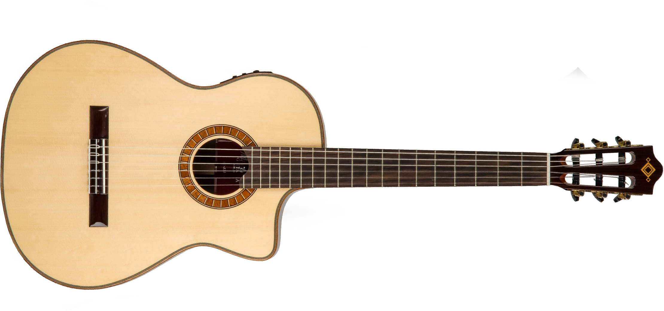 Martinez Mp12-rs Crossover Cw Epicea Palissandre Rw +housse - Natural - Classical guitar 4/4 size - Main picture