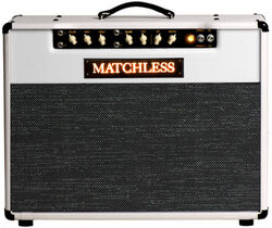 Electric guitar combo amp Matchless DC-30 - White/Silver