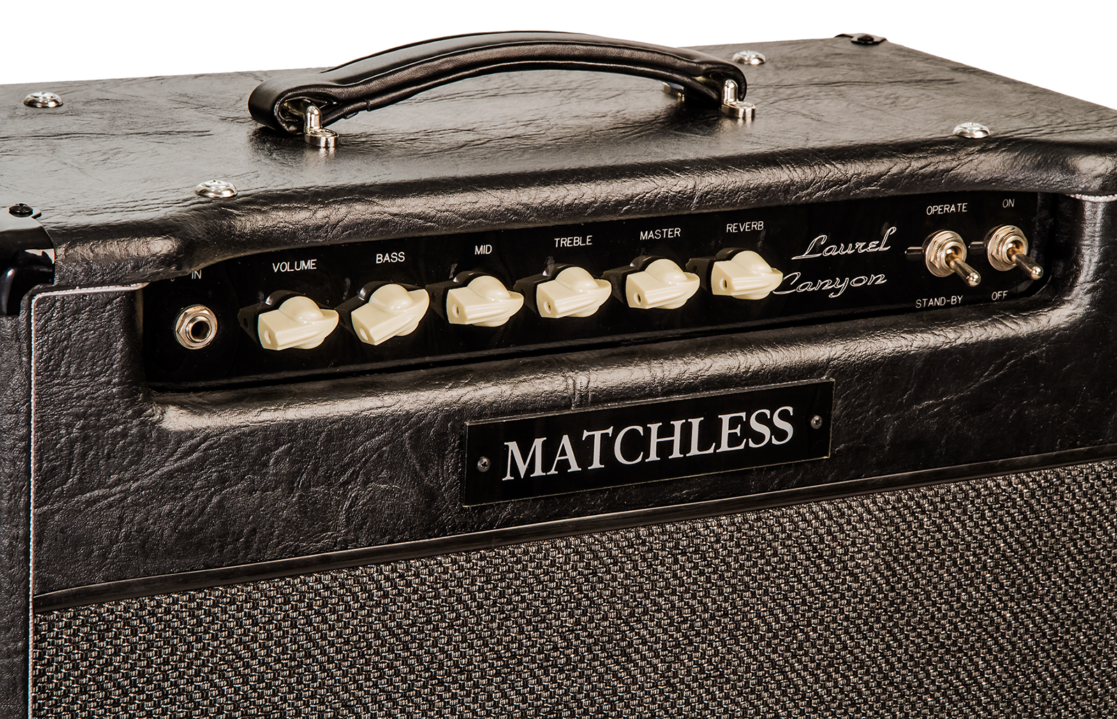 Matchless Laurel Canyon Reverb Combo 20w 1x12 Black/silver - Electric guitar combo amp - Variation 2