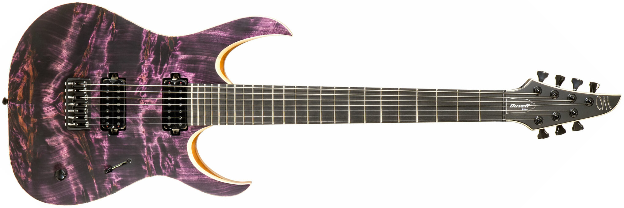 Mayones Guitars Duvell Elite 7c 2h Seymour Duncan Ht Eb #df2009194 - Dirty Purple - 7 string electric guitar - Main picture