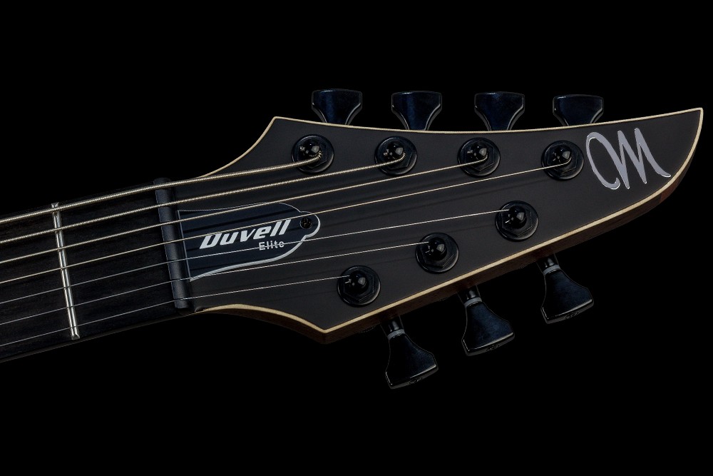 Mayones Guitars Duvell Elite Gothic 7 2h Seymour Duncan Ht Eb - Monolith Black Matt - 7 string electric guitar - Variation 4