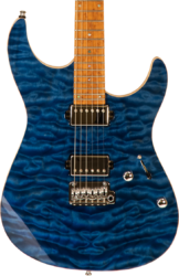 Str shape electric guitar Mayones guitars Aquila Elite S 6 6 40th Anniversary #AQ2204194 - Trans blue gloss