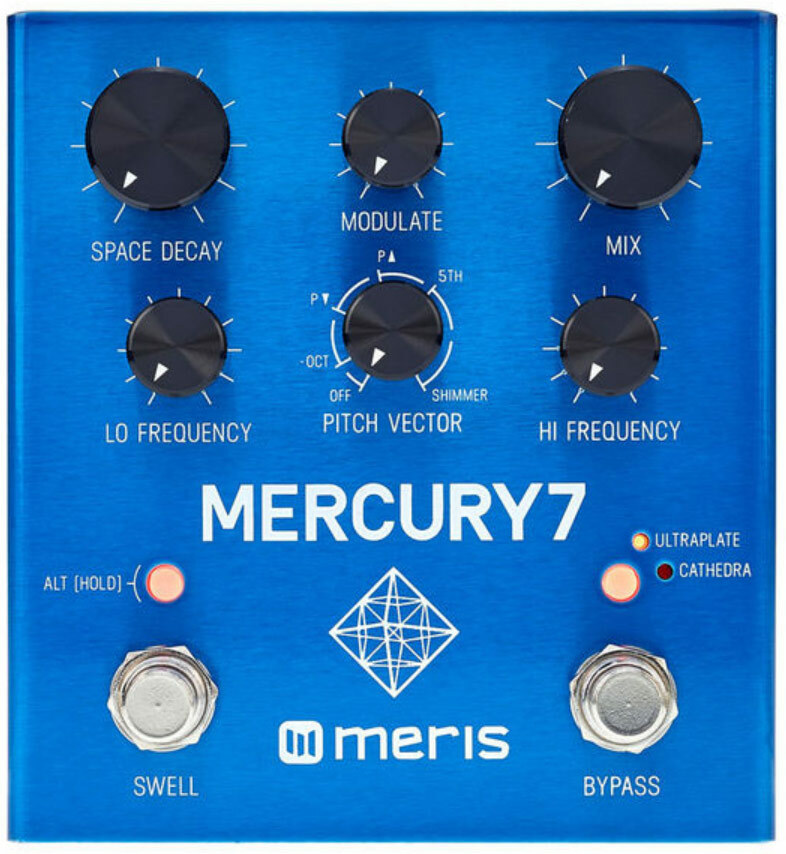 Meris Mercury 7 Reverb Pedal - Reverb, delay & echo effect pedal - Main picture