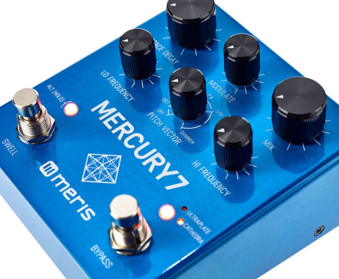 Meris Mercury 7 Reverb Pedal - Reverb, delay & echo effect pedal - Variation 1