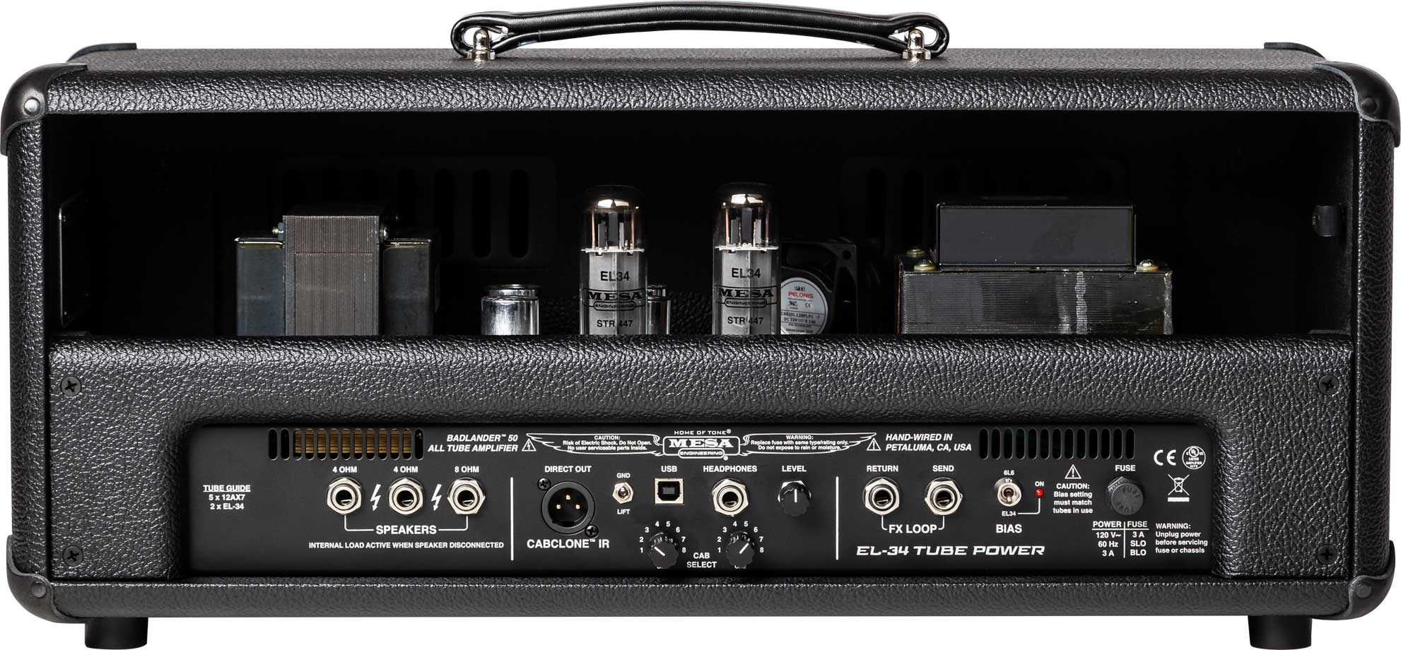 Mesa Boogie Badlander 50 Head 25/50w El34 Black Bronco - Electric guitar amp head - Variation 2