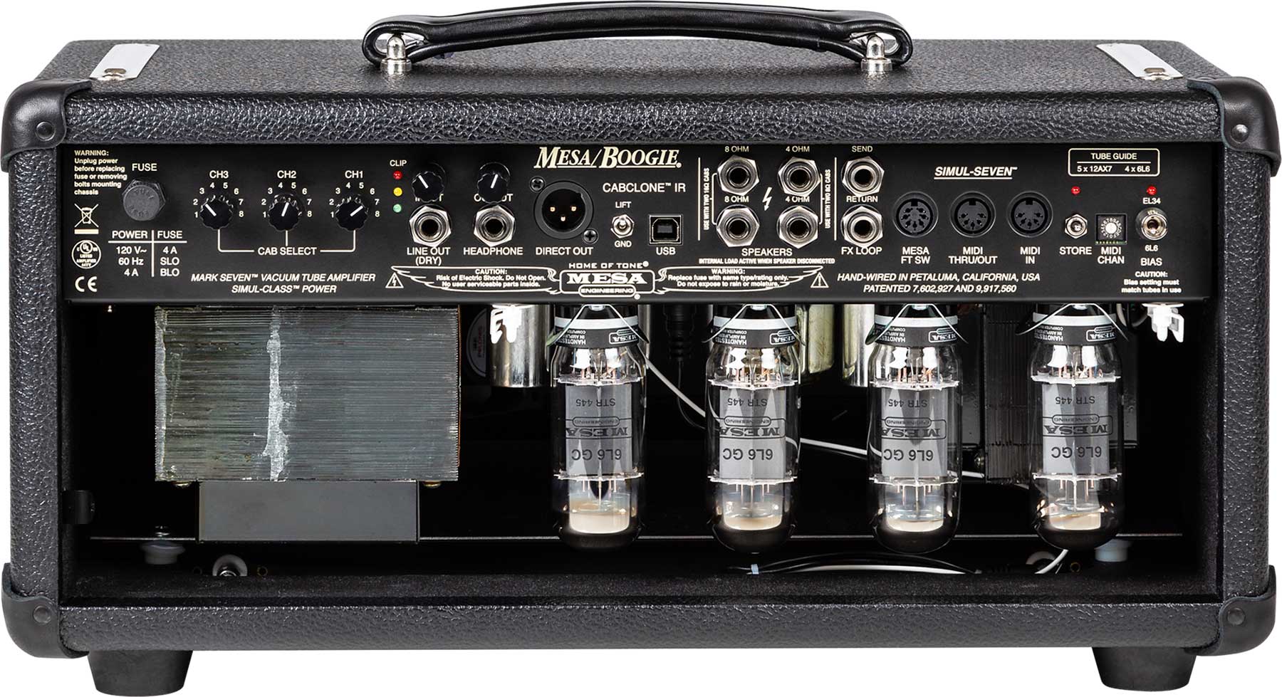 Mesa Boogie Mark Vii Head 25/45/90w 6l6 Black - Electric guitar amp head - Variation 2