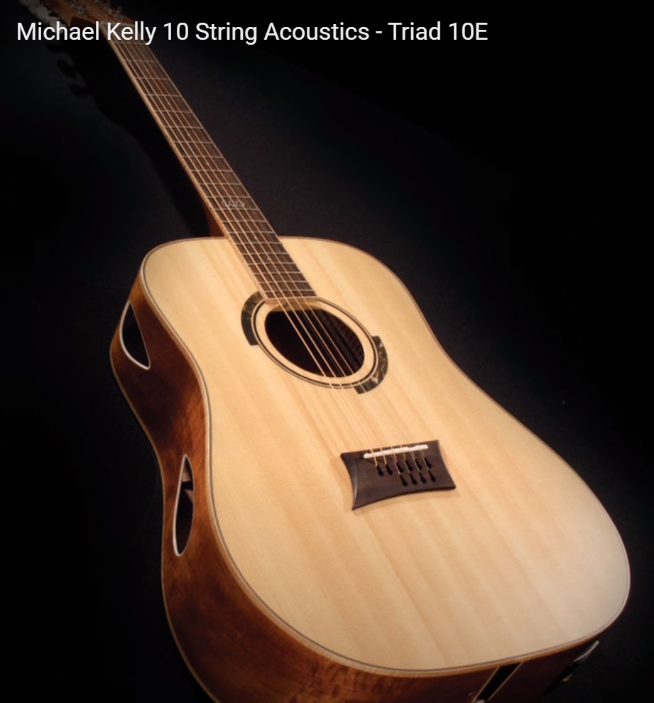 Michael Kelly Triad 10e 10-string Dreadnought Epicea Okoume/ovangkol Ova - Natural - Electro acoustic guitar - Variation 1