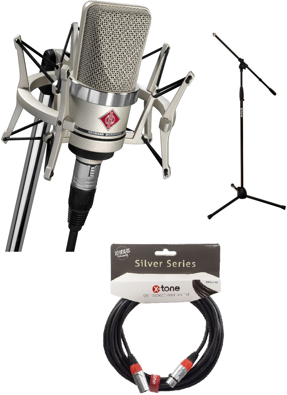 Neumann Tlm 102 Studio Set + Xh 6000 Pied Micro + Xlr Xlr 6m - Microphone pack with stand - Main picture