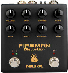 Overdrive, distortion & fuzz effect pedal Nux                            Fireman Dual Channel Distortion
