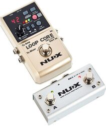 Looper effect pedal Nux                            Loop Core Deluxe Bundle With NMP-2 Dual Footswitch
