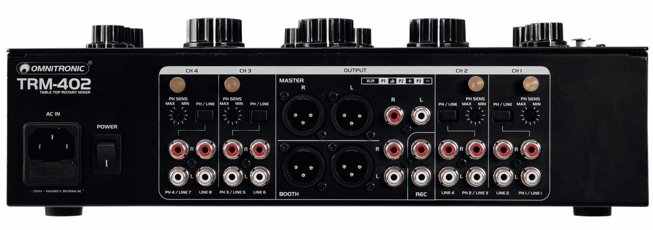 Omnitronic Trm-402 4-channel Rotary Mixer - DJ mixer - Variation 3