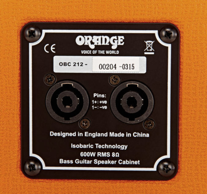 Orange Obc212 Isobaric 2x12 600w 8-ohms Orange - Bass amp cabinet - Variation 3