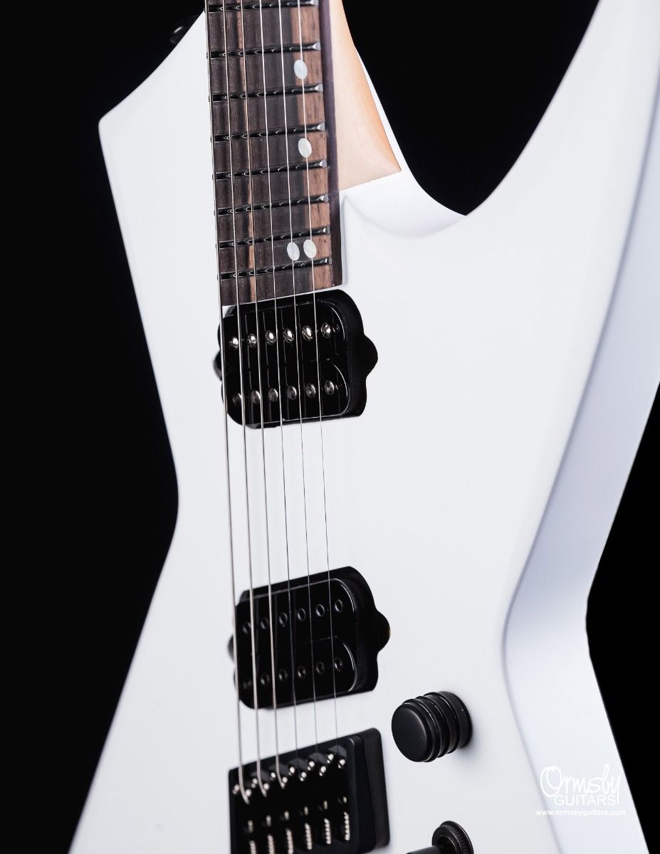 Ormsby Metal X Gtr Run 16 Multiscale 2h Ht Eb - Ermine White - Metal electric guitar - Variation 5