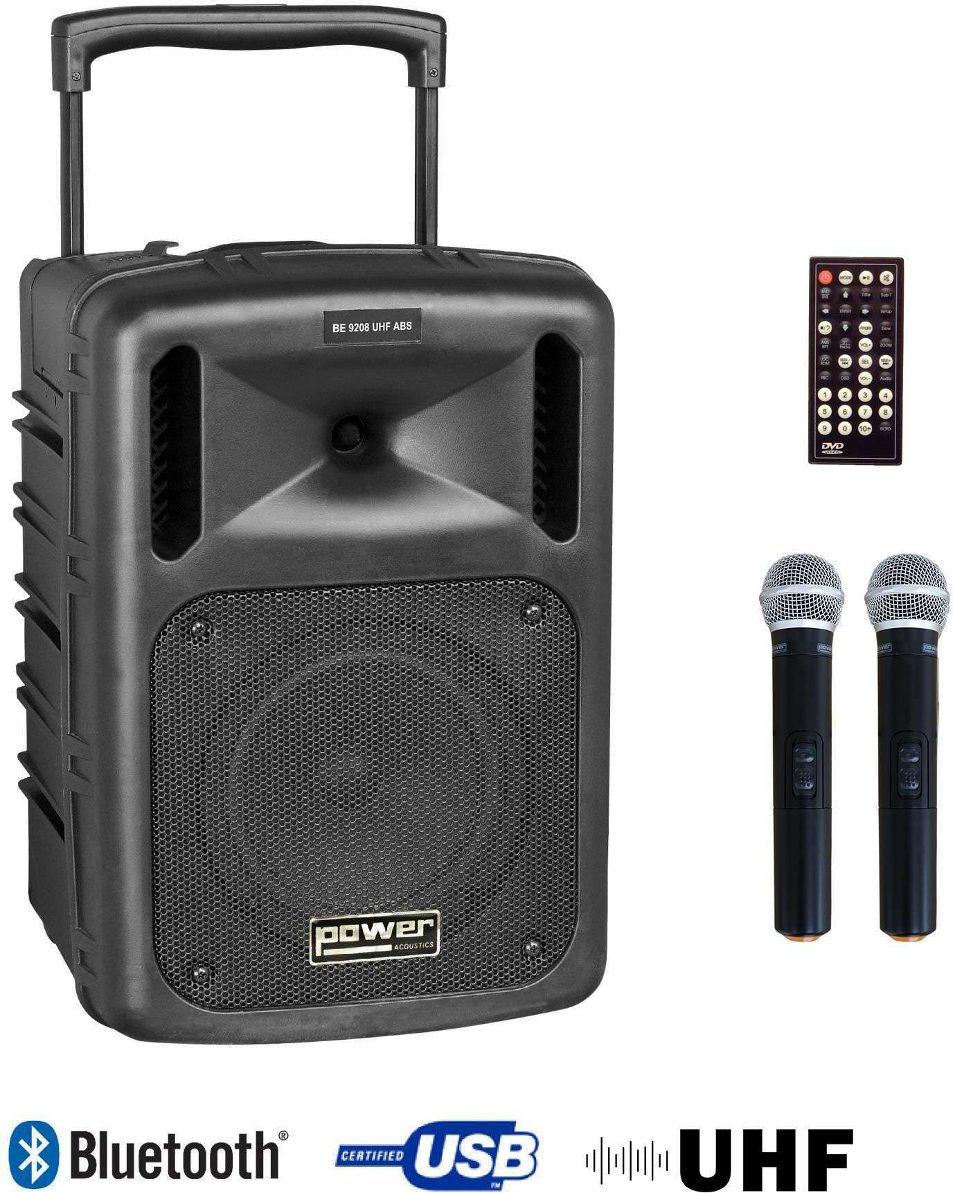 Power Acoustics Be 9208 Uhf Abs - Portable PA system - Main picture
