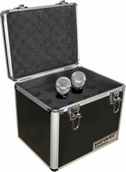 Flightcase for microphone Power acoustics Valise rangement micro BL