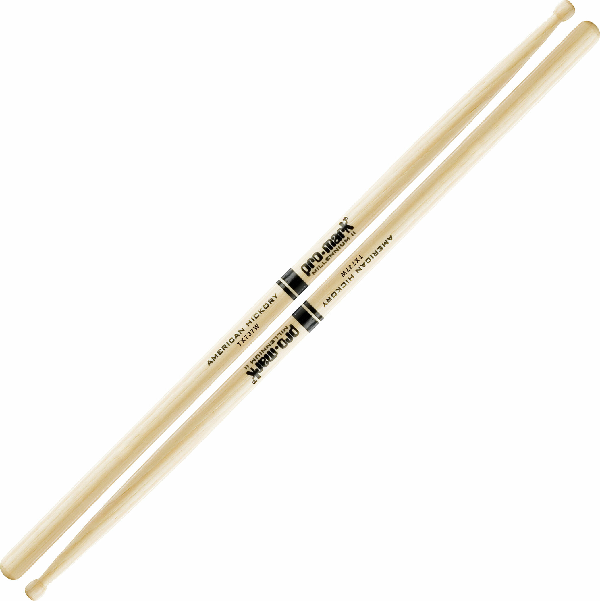 Pro Mark Hickory Olive Bois 737 - Wood Tip - Drum stick - Main picture