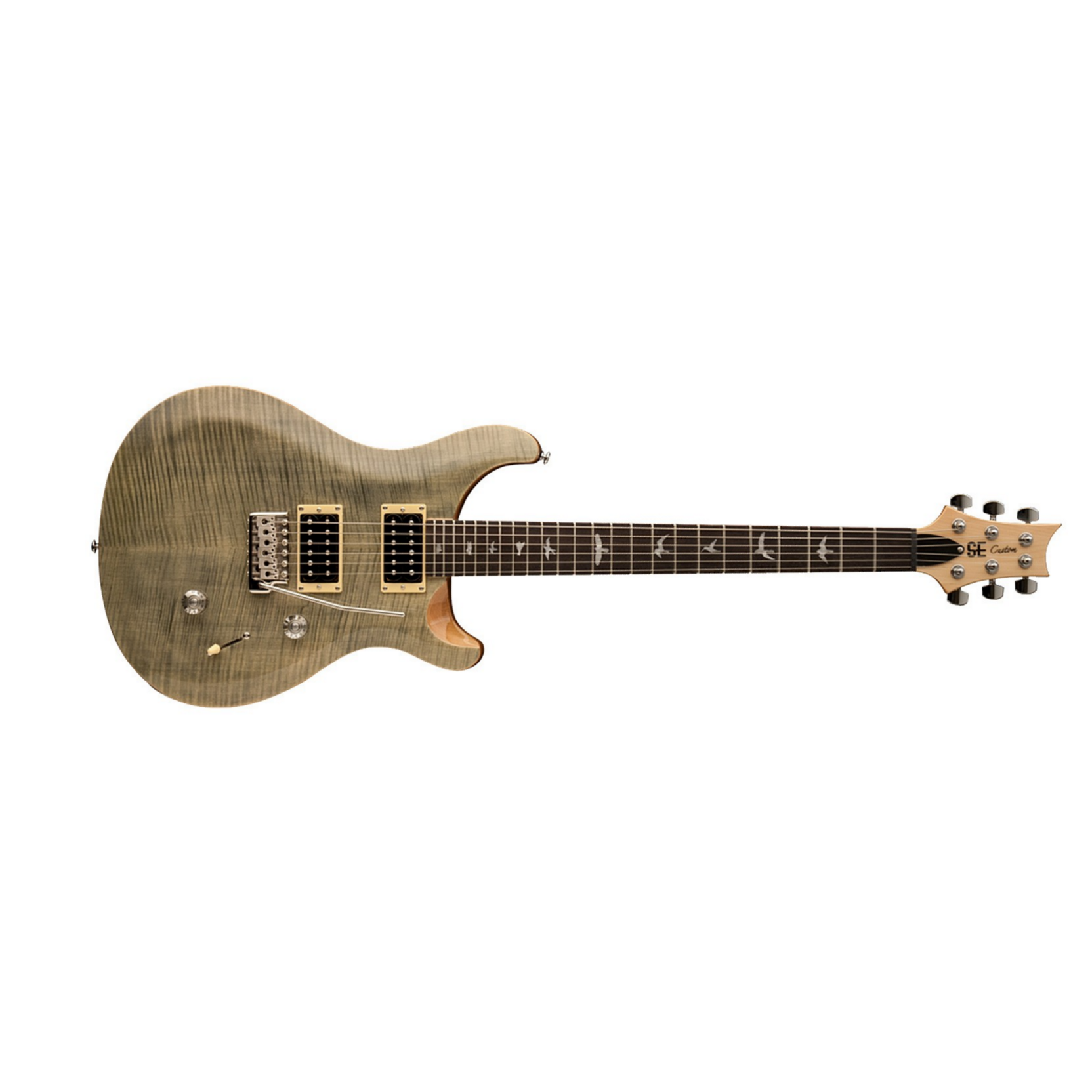 Prs Se Custom 24 2018 Hh Trem Rw - Trampas Green - Double cut electric guitar - Main picture