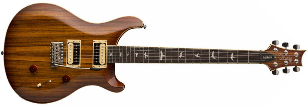 Prs Se Custom 24 Zebrawood 2018 Hh Trem Rw - Vintage Sunburst - Double cut electric guitar - Main picture