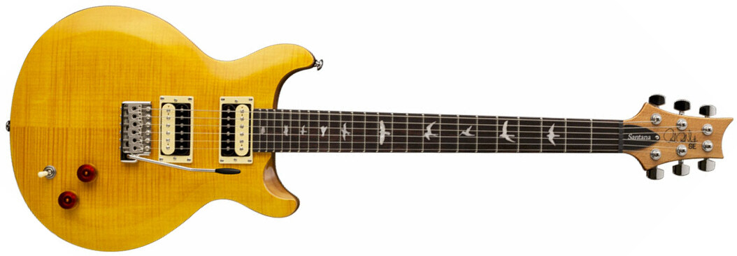 Prs Se Santana Signature 2018 Hh Trem Rw - Santana Yellow - Double cut electric guitar - Main picture