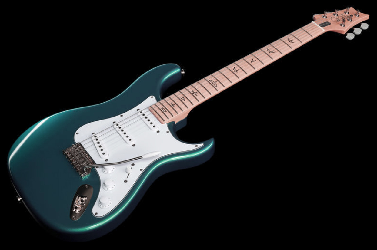 Prs John Mayer Silver Sky Ltd Usa Signature 3s Trem Mn +housse - Dodgem Blue - Str shape electric guitar - Variation 2