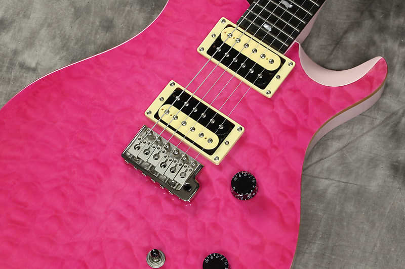 Prs Se Custom 24 2021 Hh Trem Rw +housse - Bonnie Pink - Double cut electric guitar - Variation 2