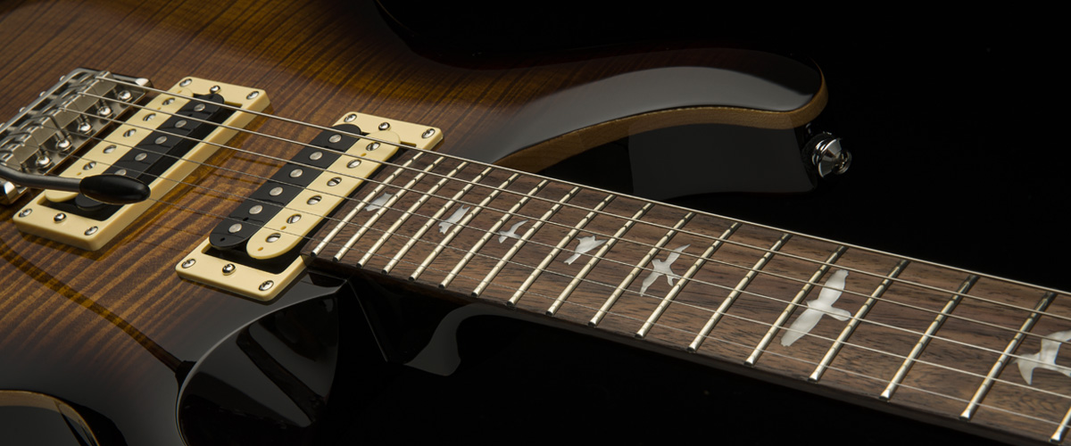 Prs Se Custom 24 Lh Gaucher 2h Trem Rw - Black Gold Burst - Left-handed electric guitar - Variation 1