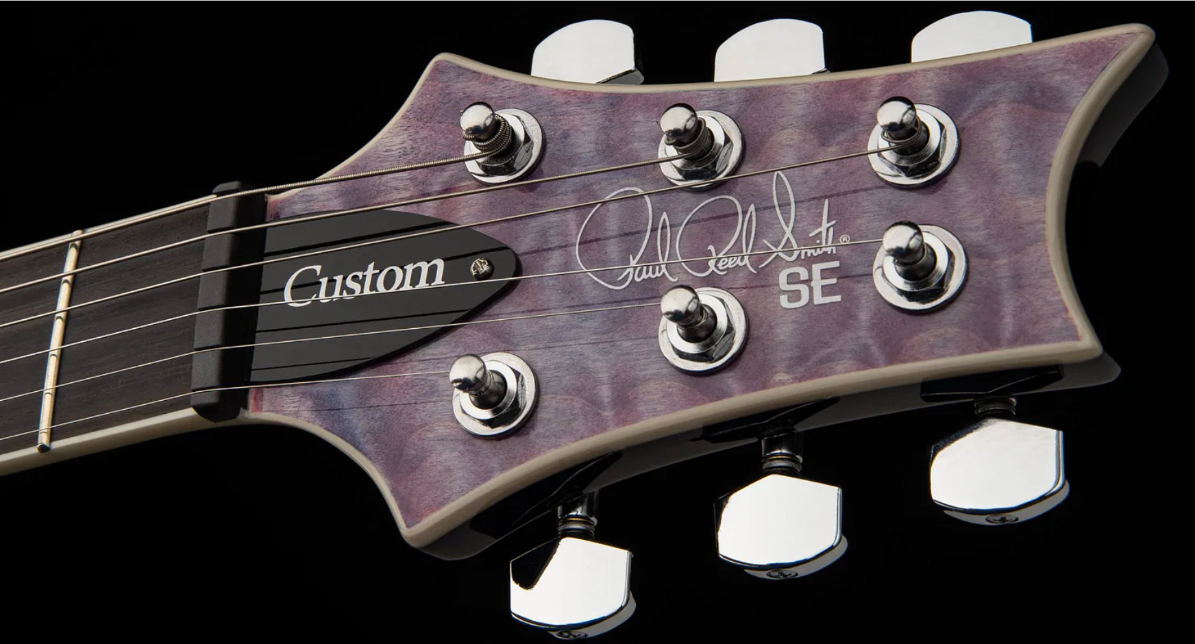 Prs Se Custom 24 Quilt 2h Trem Eb - Violet - Double cut electric guitar - Variation 6
